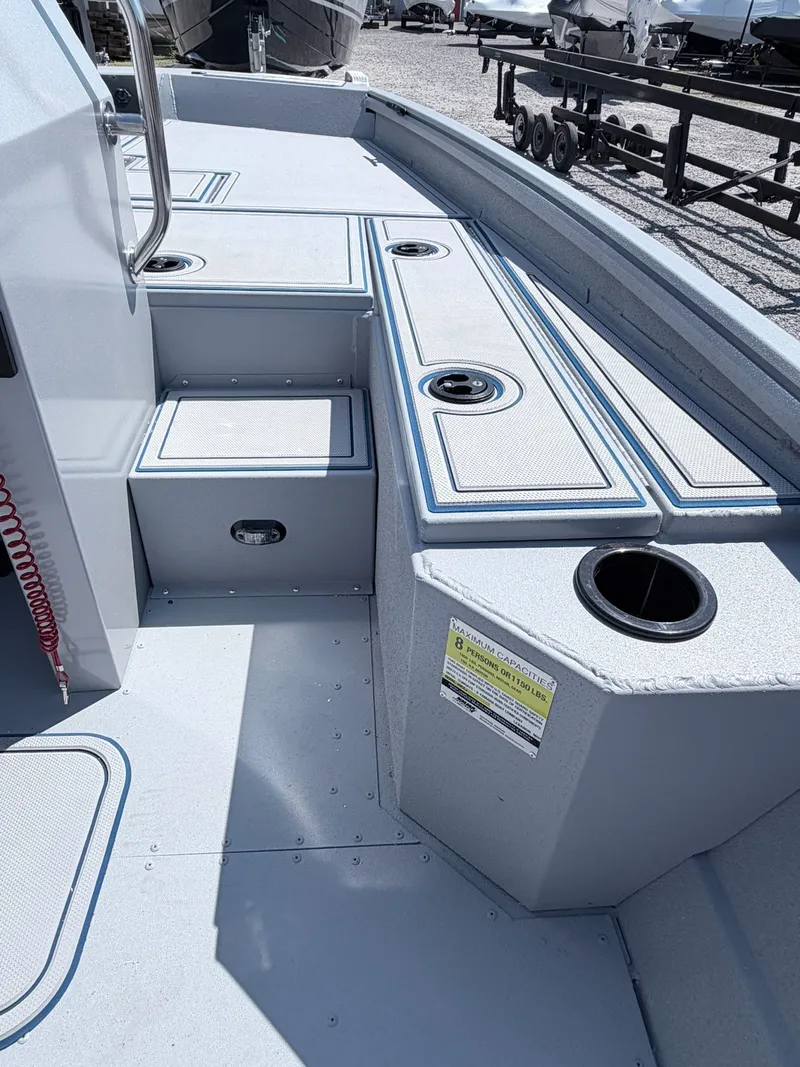 Slide: The Image of Interior view of G3 Gator Tough 20CCJ DLX boat, year 2026. - 6
