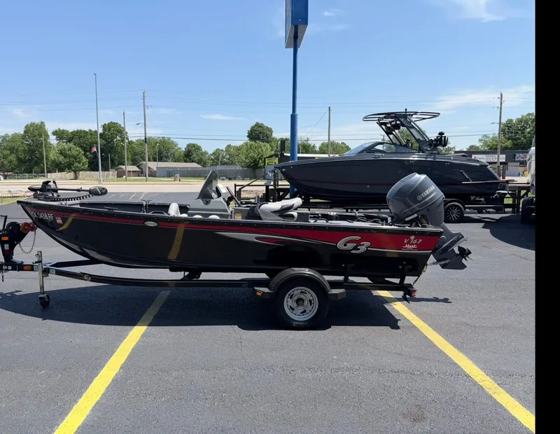 Slide: The Image of Black 2012 G3 V167 boat on a trailer. - 5
