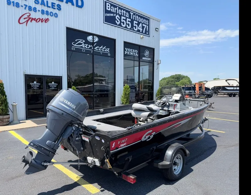 Slide: The Image of 2012 G3 V167 boat parked outside a sales shop. - 8