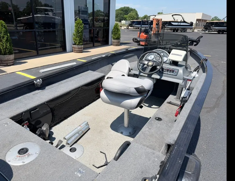 Slide: The Image of Interior view of a 2012 G3 V167 boat on a parking lot. - 9