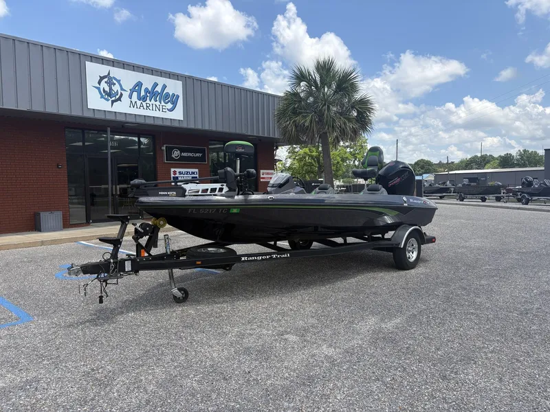 Slide: The Image of 2021 Ranger Z100 Series Z185 boat outside Ashley Marine. - 2