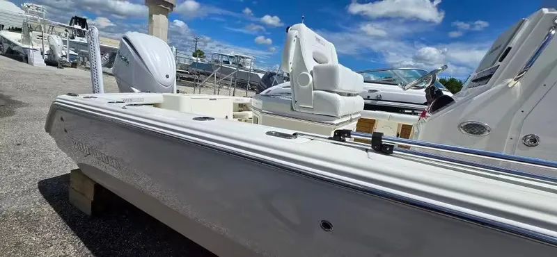Slide: The Image of 2024 Pathfinder 2400 Open boat on a lot. - 4