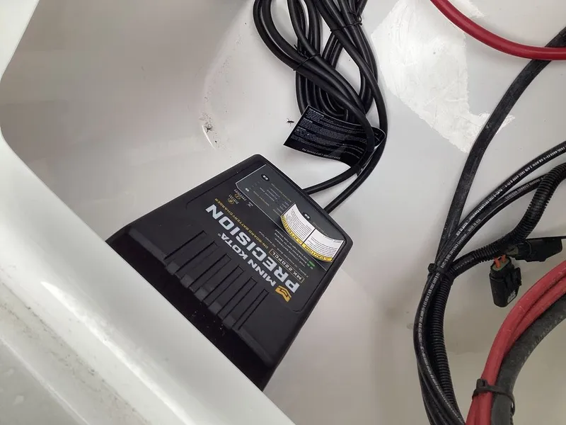 Slide: The Image of Battery charger in Blazer PureBay 2400 boat, year 2026. - 22