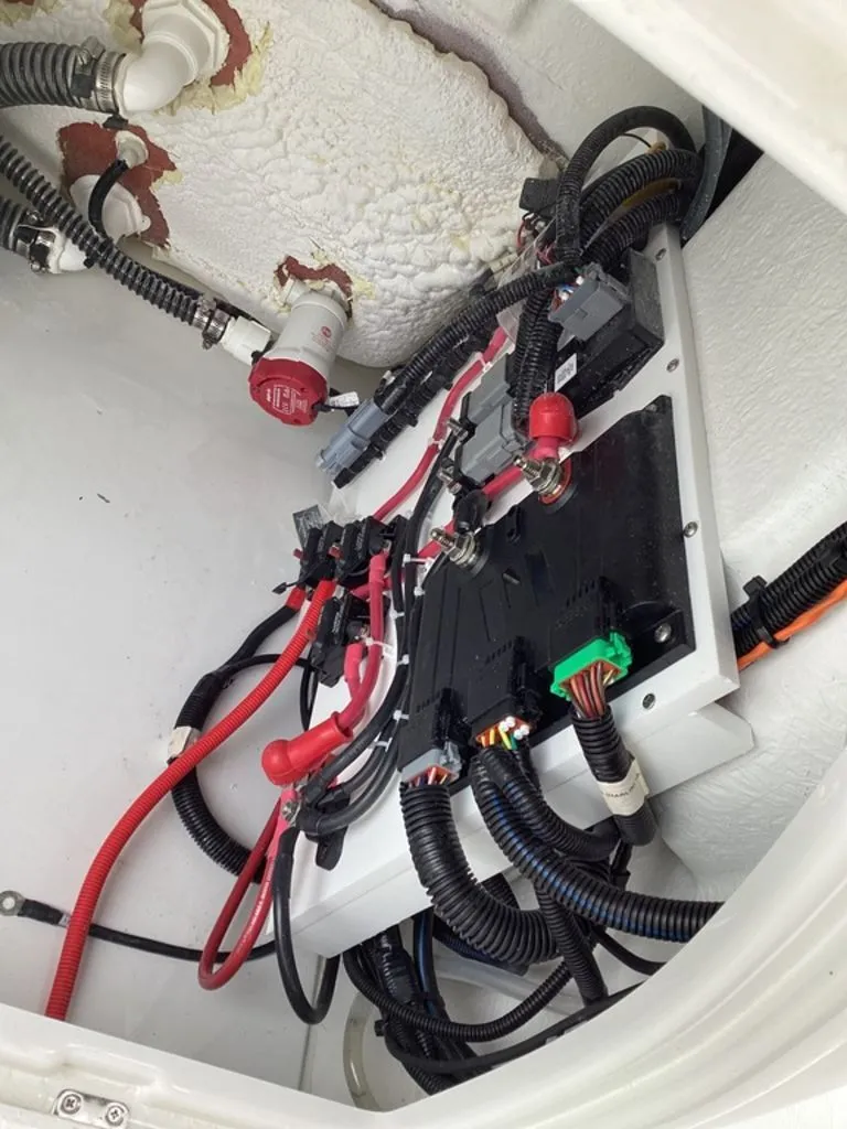 Slide: The Image of Electrical wiring in Blazer PureBay 2400 boat, model year 2026. - 42