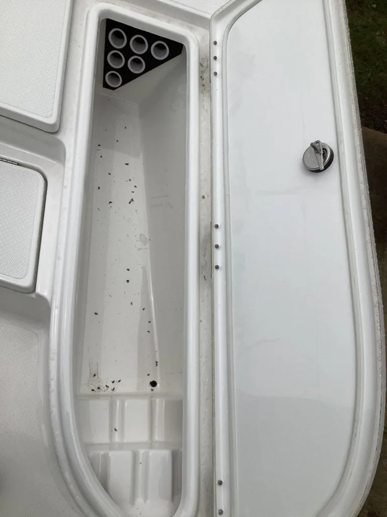 Slide: The Image of Interior view of Blazer PureBay 2400 boat compartment, year 2026. - 49