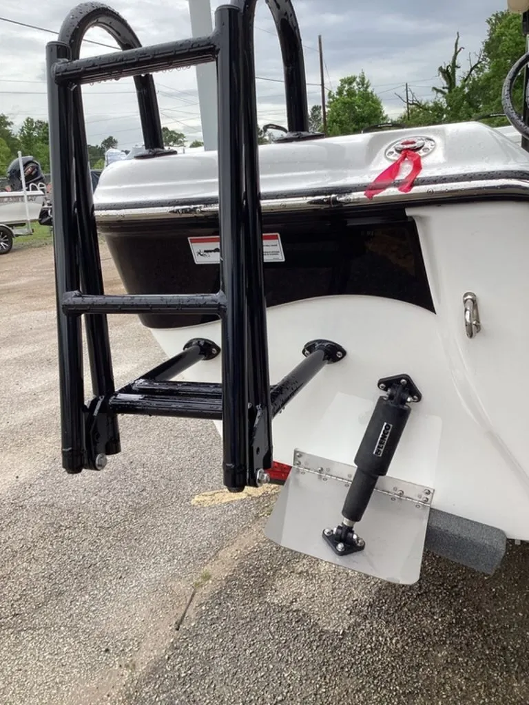 Slide: The Image of Blazer PureBay 2400 2026 with black ladder and trim tab. - 6