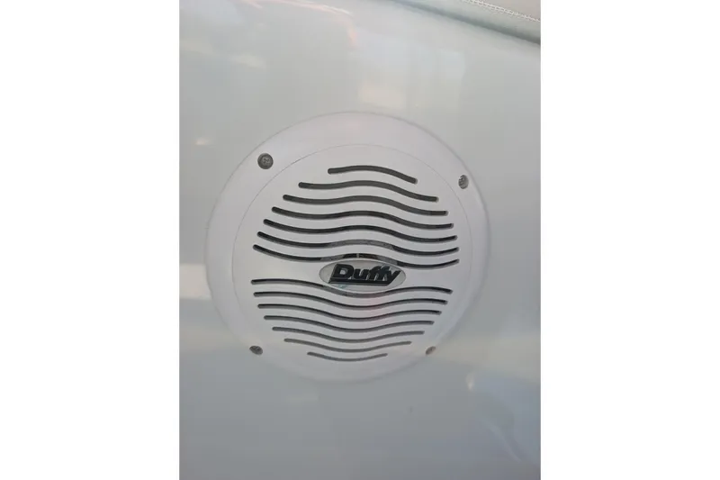 Slide: The Image of Speaker grille on a 2007 Duffy Cuddy Cabin 22 boat interior. - 16