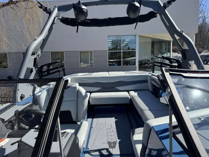Slide: The Image of Interior of Axis A225 boat, 2026 model, featuring modern seating. - 32