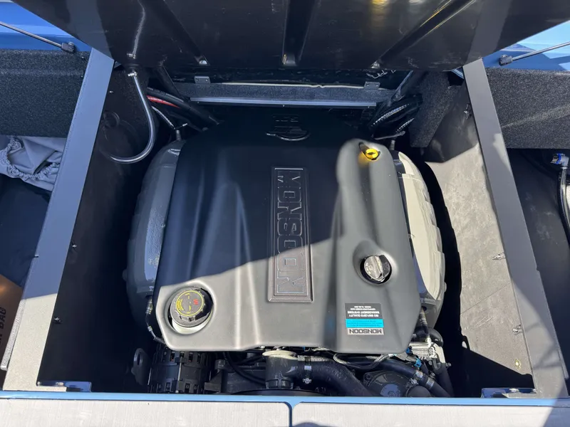 Slide: The Image of Engine compartment of a 2026 Axis A225 boat. - 35