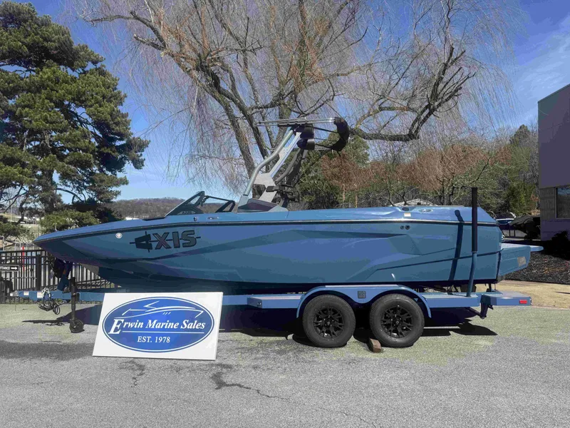 Slide: The Image of 2026 Axis A225 boat displayed at Erwin Marine Sales. - 6
