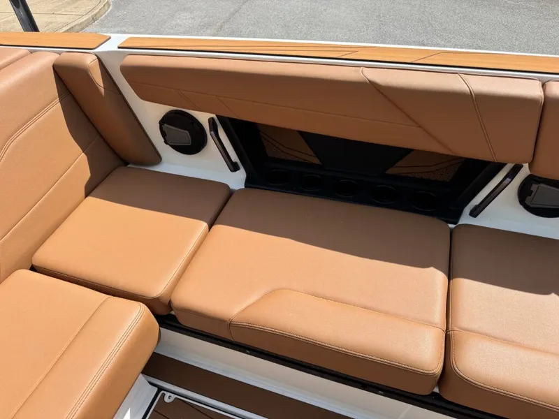 Slide: The Image of Luxurious leather seating in Axis T250 boat, 2026 model. - 6