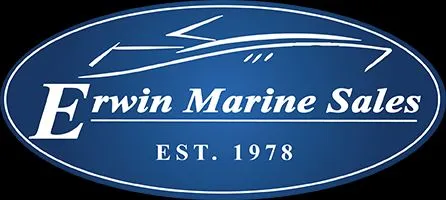 The Image of Erwin Marine Sales logo, established 1978, blue oval design. - 1