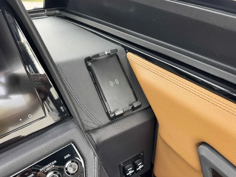 Slide: The Image of Interior of 2026 Cobalt R6 Surf with wireless charger. - 11