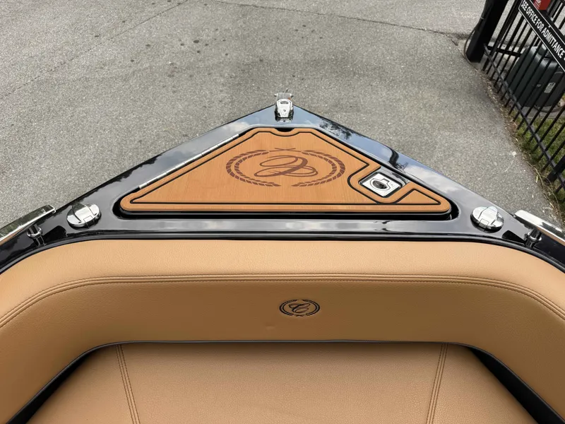 Slide: The Image of Cobalt R6 Surf 2026 boat with sleek leather upholstery. - 20