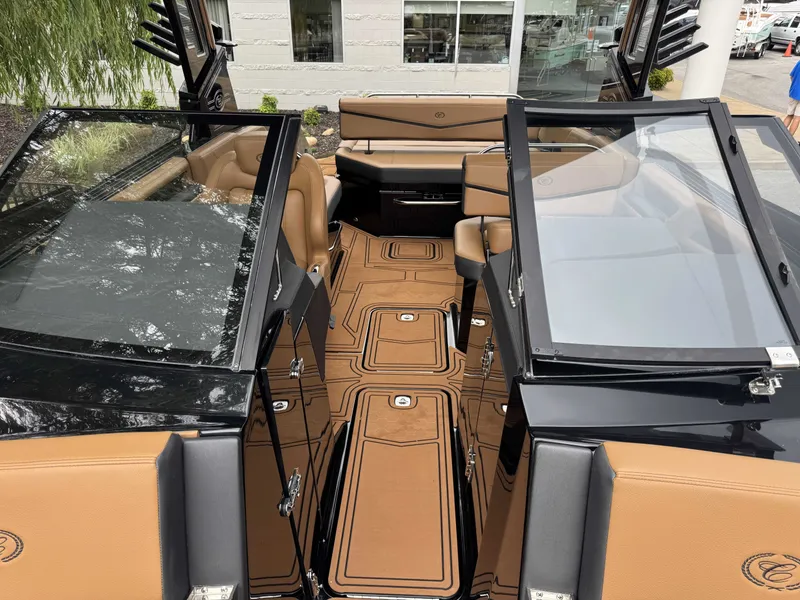 Slide: The Image of Interior of 2026 Cobalt R6 Surf with luxurious seating and modern design. - 26