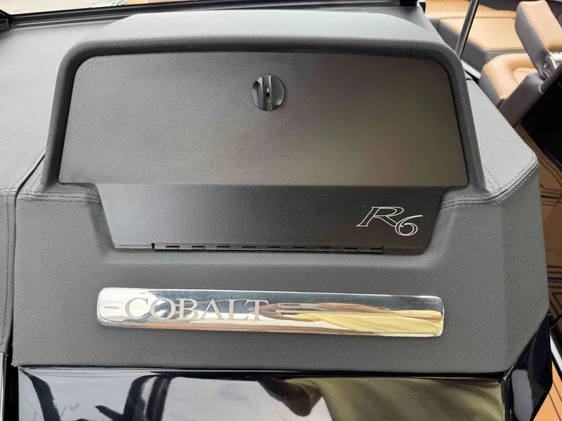 Slide: The Image of 2026 Cobalt R6 Surf dashboard featuring logo and sleek design. - 30