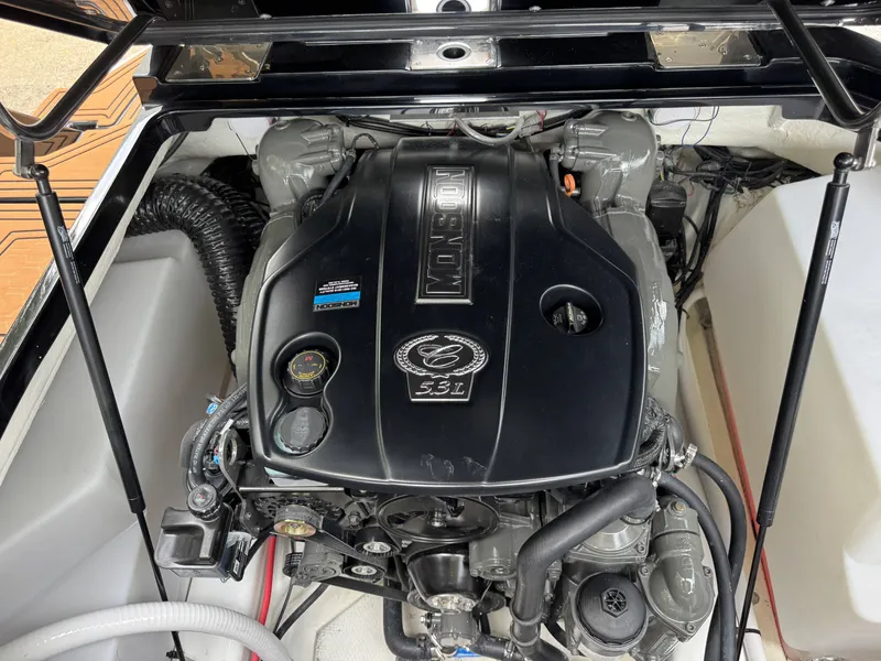 Slide: The Image of Engine compartment of 2026 Cobalt R6 Surf with Monsoon 5.3L engine. - 31