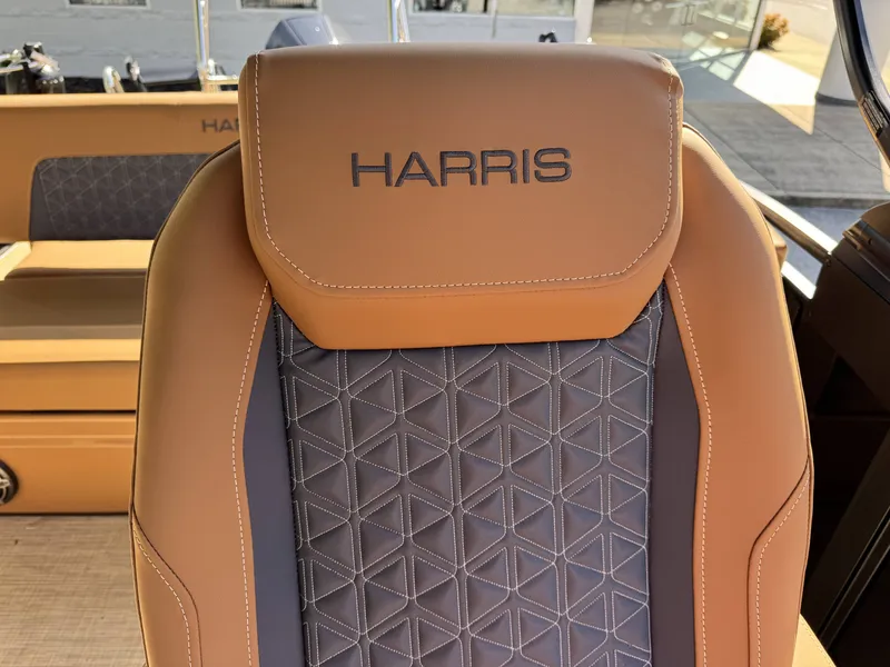 Slide: The Image of Harris Solstice 230 SLDH 2026 boat seat with quilted design. - 16