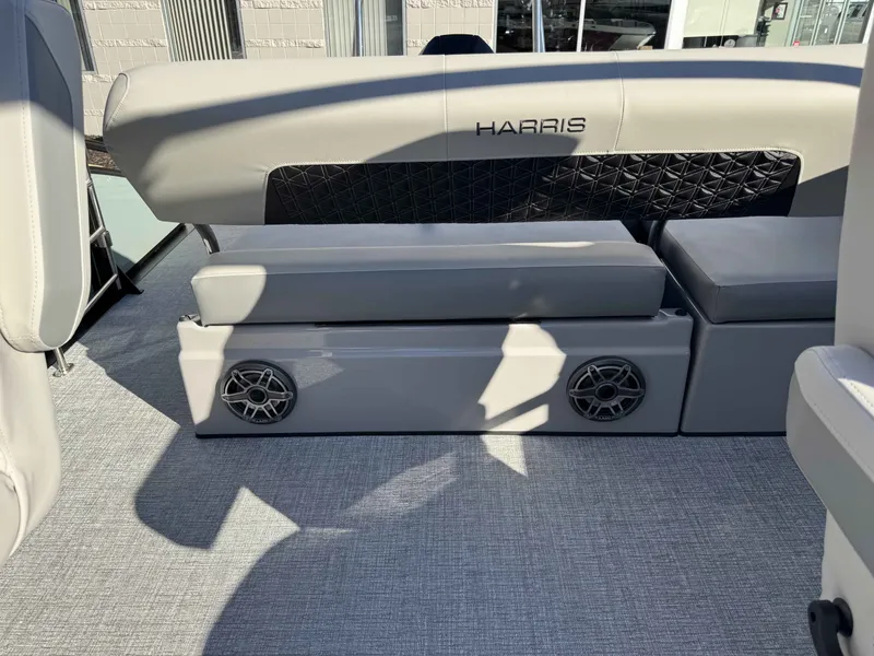Slide: The Image of Interior of 2026 Harris Solstice 230 SLDH with speakers. - 32