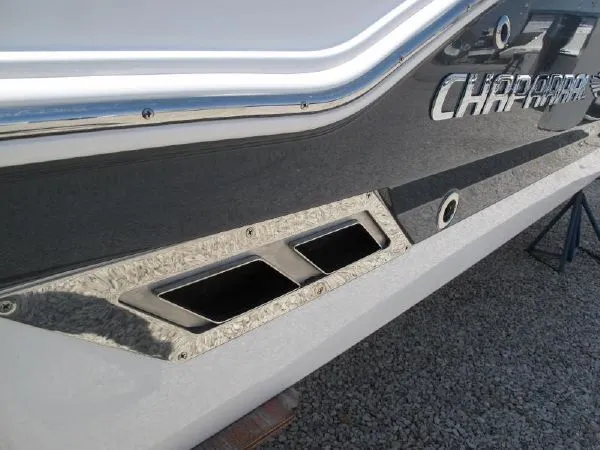 Slide: The Image of Close-up of a modern boat hull with sleek design, 2023 model. - 5