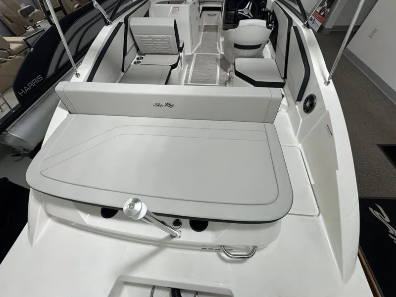 Slide: The Image of Interior view of Sea Ray SPO210 boat, model year 2026. - 4