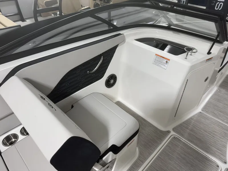Slide: The Image of Interior of Sea Ray SPO210 boat, model year 2026. - 9