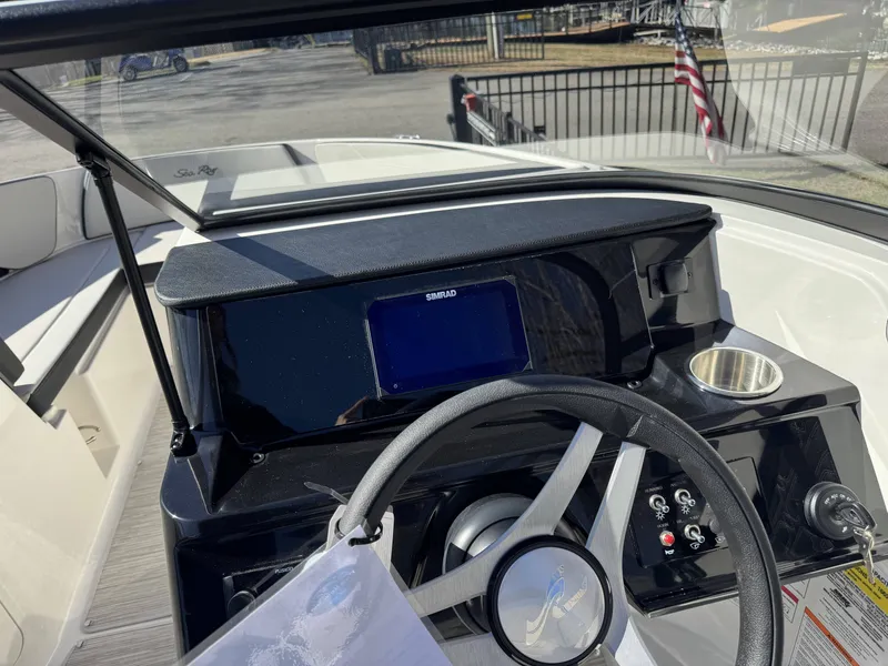 Slide: The Image of Interior view of the 2026 Sea Ray SPO210 boat. - 11