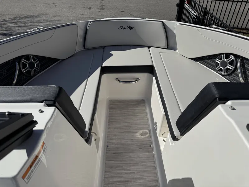 Slide: The Image of Interior of Sea Ray SPO210 boat, model year 2026. - 26