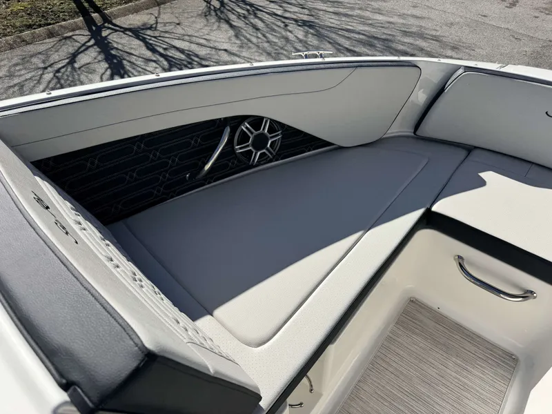 Slide: The Image of Interior of 2026 Sea Ray SPO210 boat, modern design. - 27