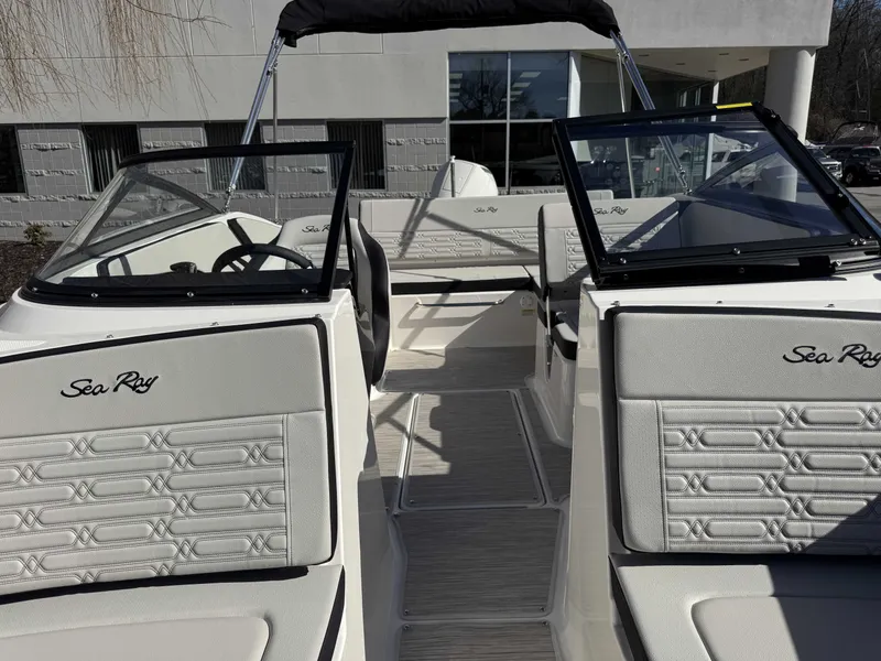 Slide: The Image of Interior of 2026 Sea Ray SPO210 boat, modern design. - 35