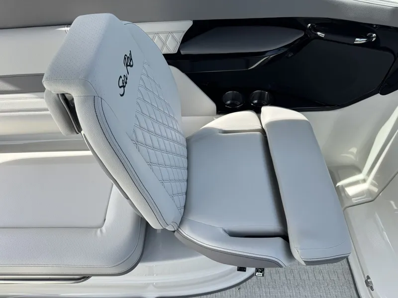 Slide: The Image of Luxurious seating in the 2026 Sea Ray SXO260 boat. - 10