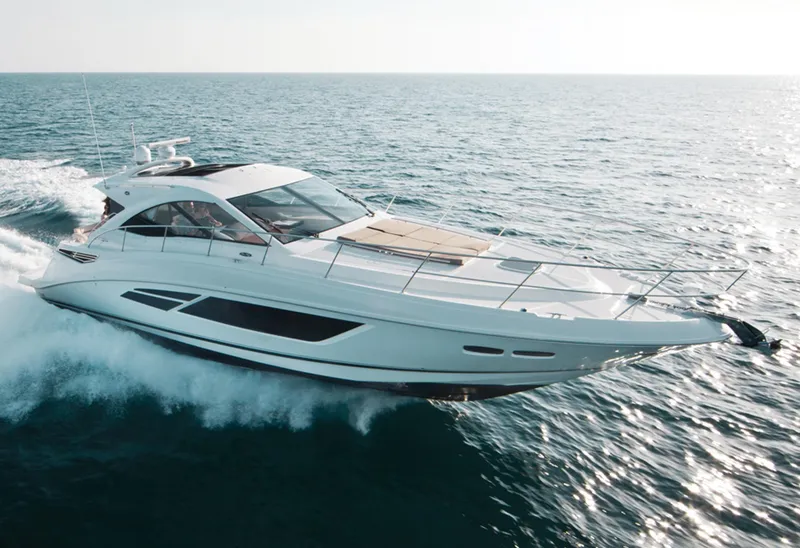 Slide: The Image of Manufacturer Provided Image: 2018 Sea Ray Sundancer 510 cruising on open water. - 3