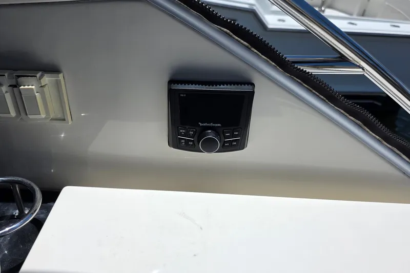 Slide: The Image of Control panel on 2018 Sea Ray Sundancer 510 yacht, featuring sleek design and modern technology. - 73