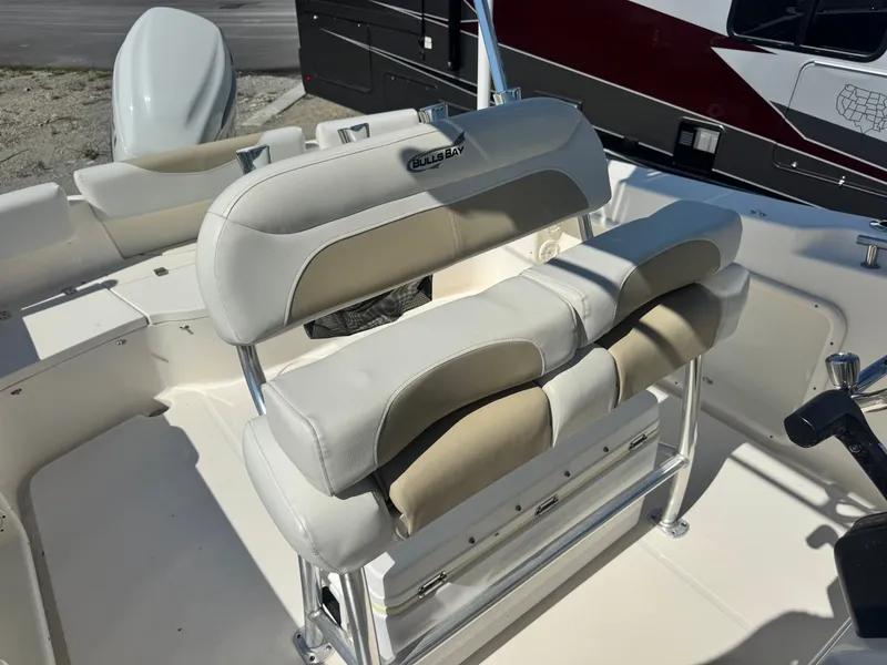 Slide: The Image of 2024 Bulls Bay 230 Center Console boat seating. - 14