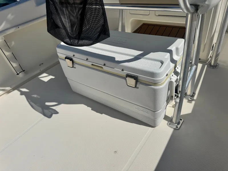 Slide: The Image of Cooler on Bulls Bay 230 Center Console boat, 2024 model. - 15
