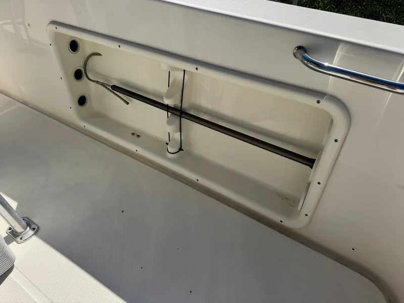 Slide: The Image of Bulls Bay 230 Center Console 2024, boat storage compartment. - 17