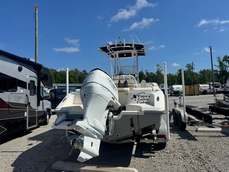 Slide: The Image of 2024 Bulls Bay 230 Center Console boat on trailer, Suzuki engine. - 3