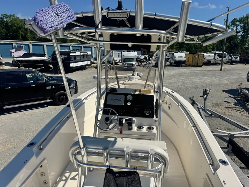 Slide: The Image of 2024 Bulls Bay 230 Center Console boat parked at marina. - 6