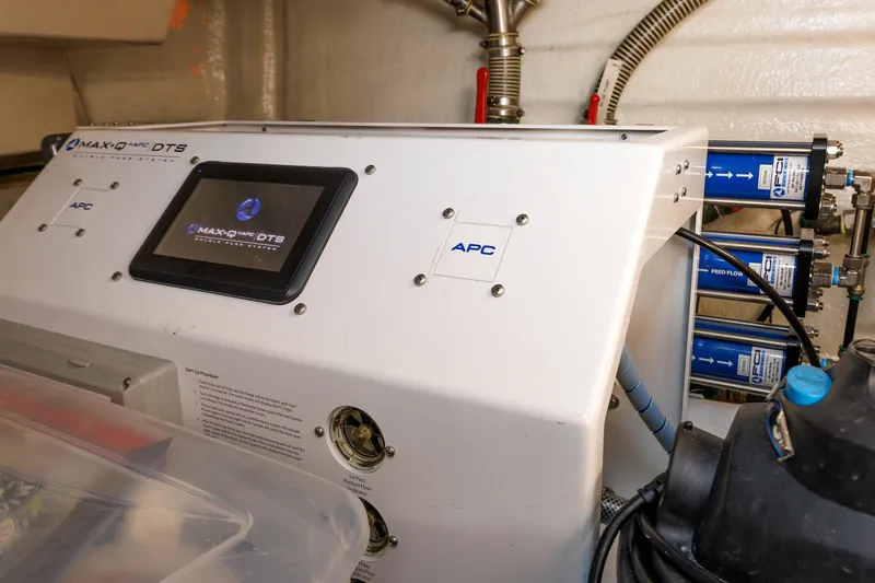 Slide: The Image of Water filtration system aboard 2007 Grand Banks 59 Aleutian RP yacht. - 81