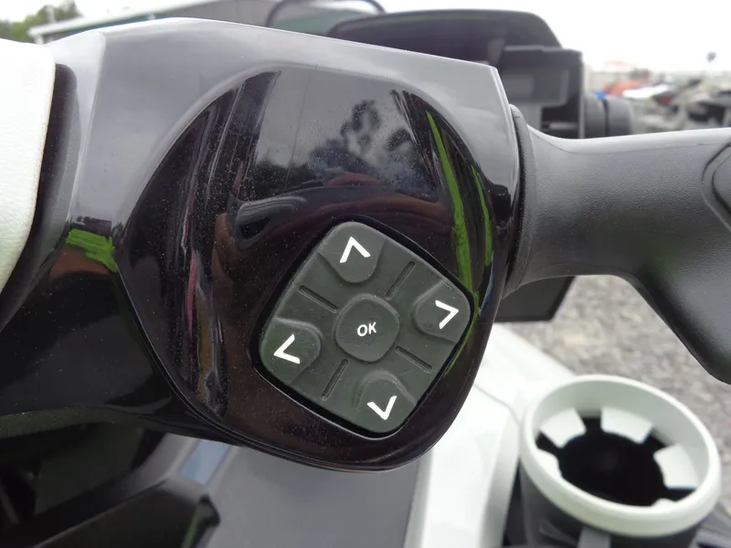 Slide: The Image of Handlebar controls of 2023 Sea-Doo FishPro Sport with sound system. - 18