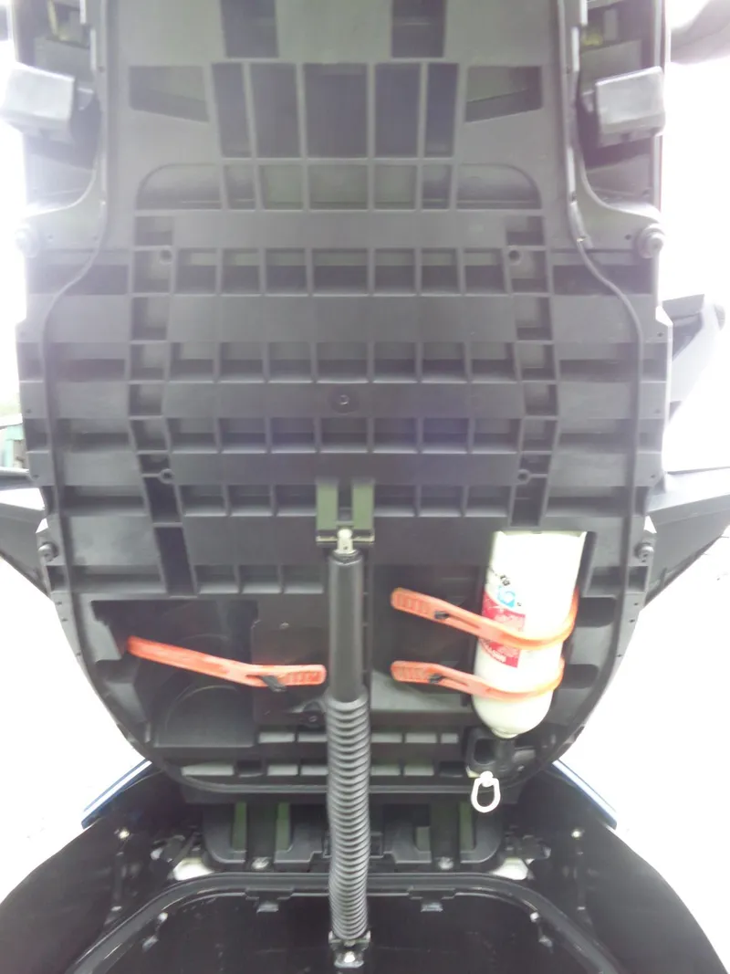 Slide: The Image of Interior view of 2023 Sea-Doo FishPro Sport 170 storage compartment. - 19