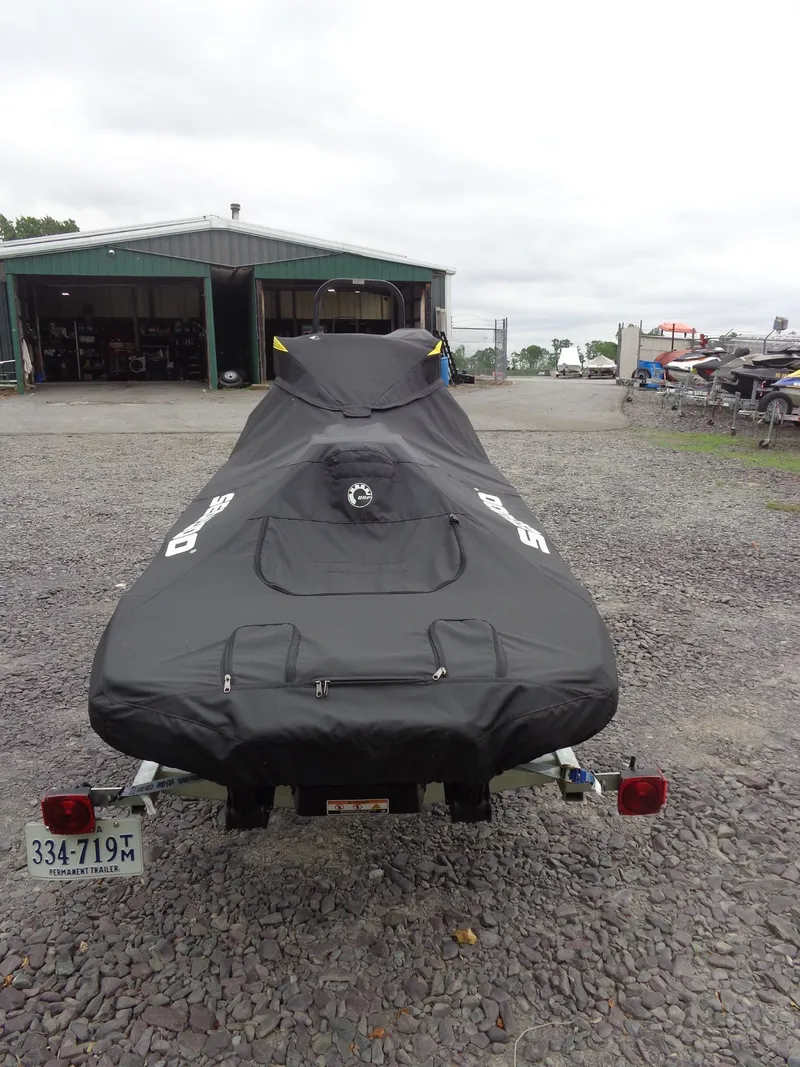 Slide: The Image of Covered 2023 Sea-Doo FishPro Sport 170 on trailer. - 37