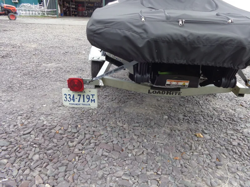 Slide: The Image of Sea-Doo FishPro Sport 170 on trailer with cover, Virginia license plate. - 39