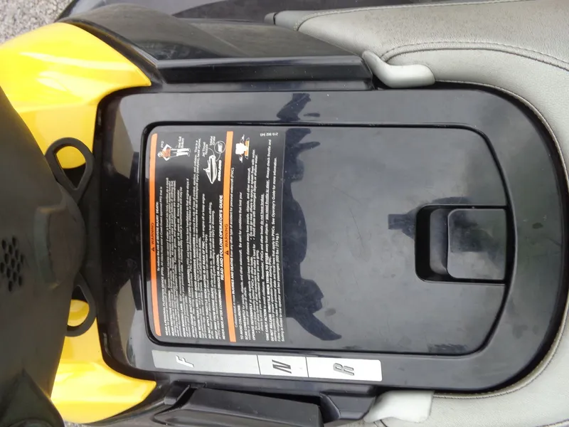 Slide: The Image of Close-up of a 2007 Sea-Doo RXT™ jet ski control panel. - 17