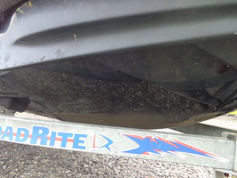 Slide: The Image of Underside of a 2007 Sea-Doo RXT™ on a trailer. - 26