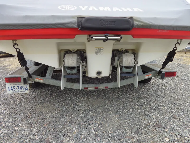 Slide: The Image of Rear view of a 2008 Yamaha AR210 boat trailer. - 12