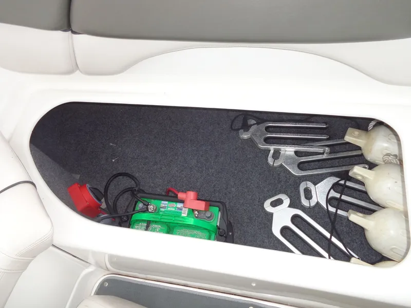 Slide: The Image of Yamaha AR210 2008 boat storage with battery and accessories. - 25