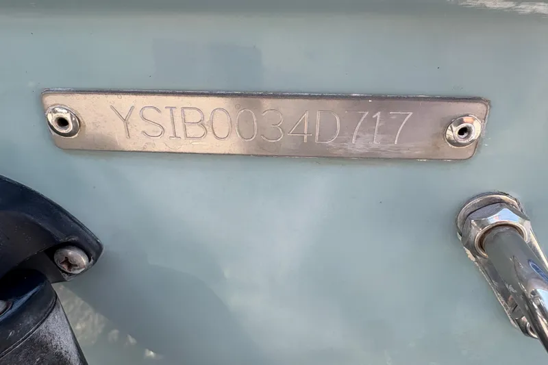 Slide: The Image of Hull identification number on 2017 Sailfish 245 DC boat. - 24