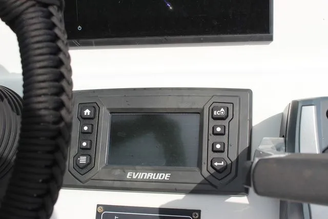 Slide: The Image of Evinrude control panel on 2019 Beavertail Lightning boat. - 18