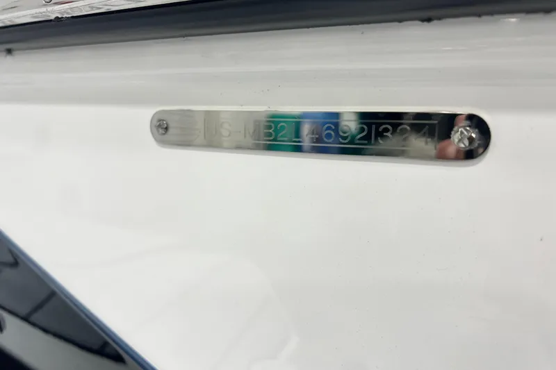 Slide: The Image of 2024 Malibu Wakesetter 24 MXZ hull identification number plate. - 17